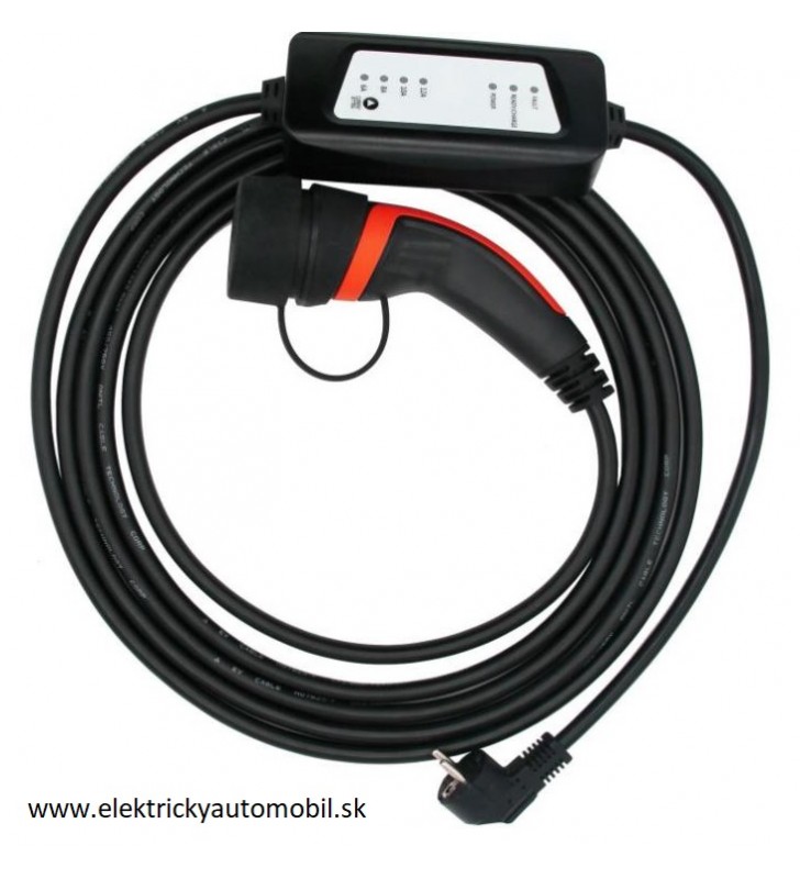 Nabíjací kábel pre elektromobil TYP2 230V 16A 1 fáza